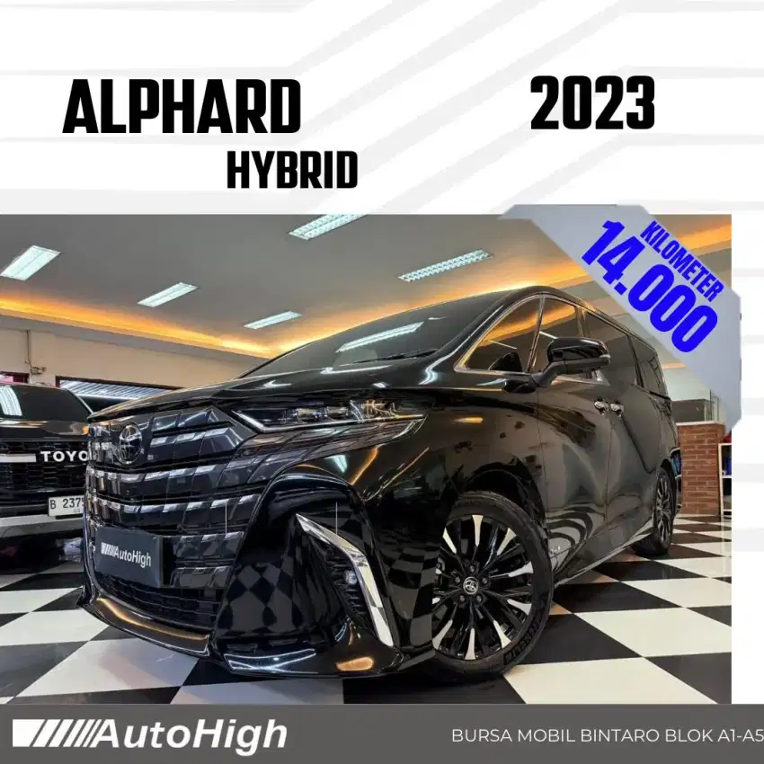 DP10% [Km14.000] Alphard Hybrid 2023 Black / Modellista 2024 #AUTOHIGH