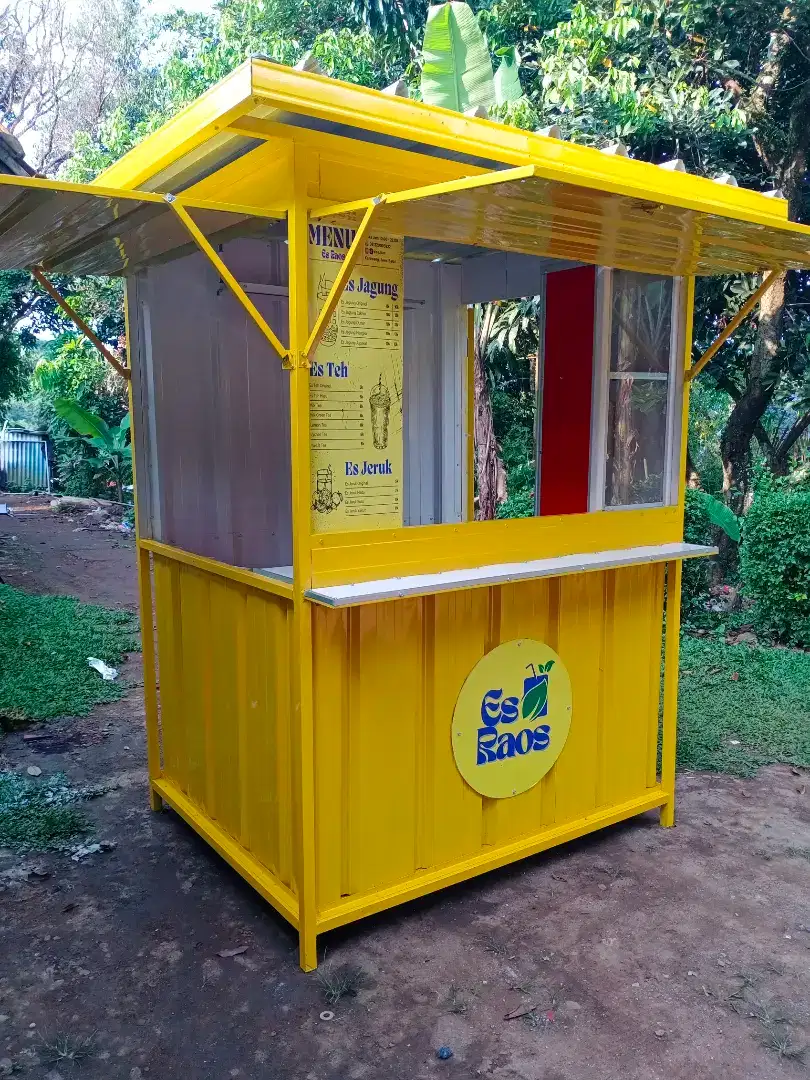 Booth container