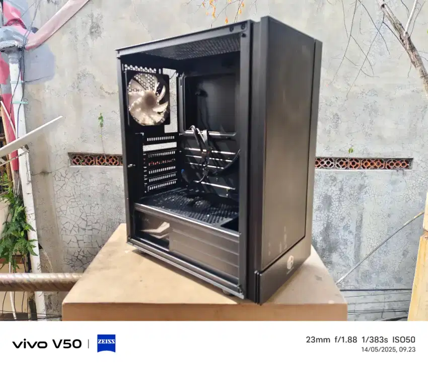 Sisa Upgrade - Case Cube Gaming PSU Casing Fan RGB untuk Cpu Pc Komp