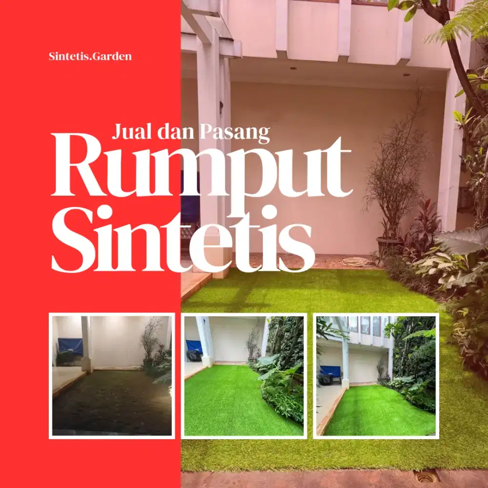 Dekorasi Instan Rumput Sintetis