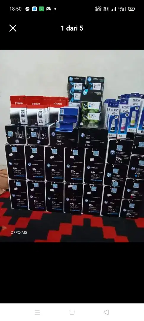 Di beli dengan harga tinggi tinta printer baru dqn bekas