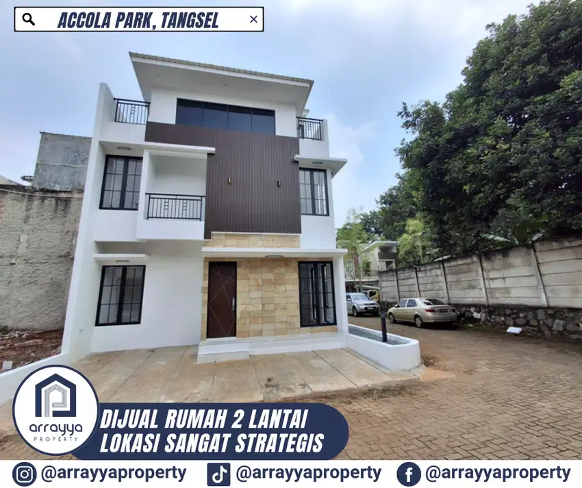 RUMAH BARU HOOK 2 LANTAI CLUSTER ACCOLA PARK -GL106