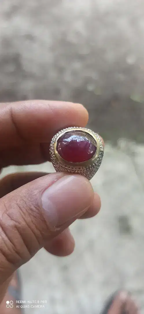 Cincin Batu ruby