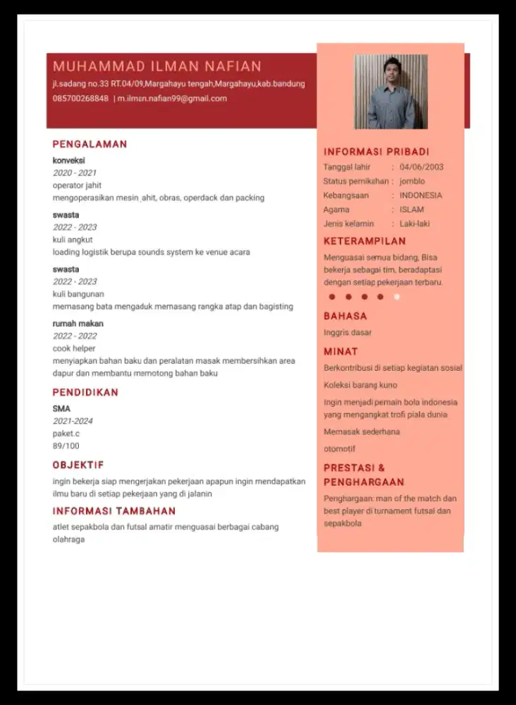 sedang mencari pekerjaan