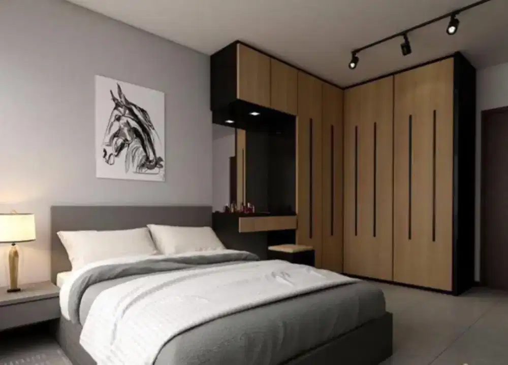 Lemari Pakaian , Dipan , Backdrop tv