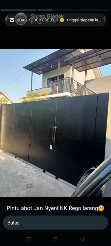 Pagar etnik minimalis