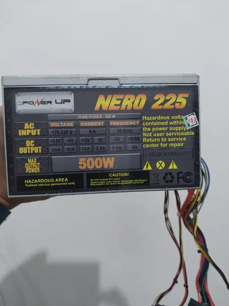 Psu 500 watt PowerUp Nero