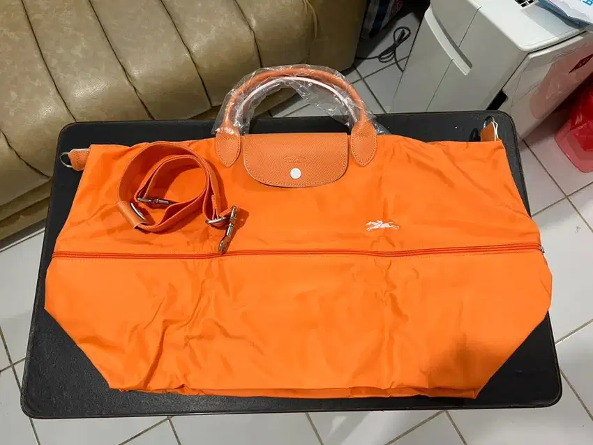 LONGCHAMP Le Pliage Travel Bag Expandable Orange