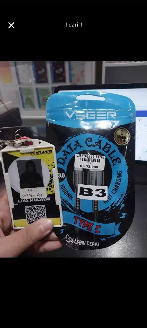 USB VEGER VG18 TYPE-C | ATLANTIS DAHSYAT