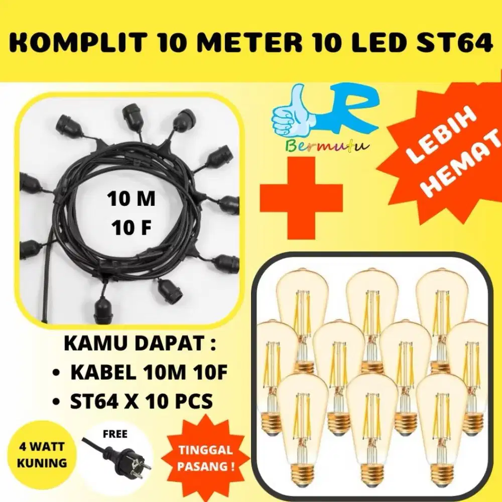 Lampu Led Cafe Fitting Renteng Outdoor