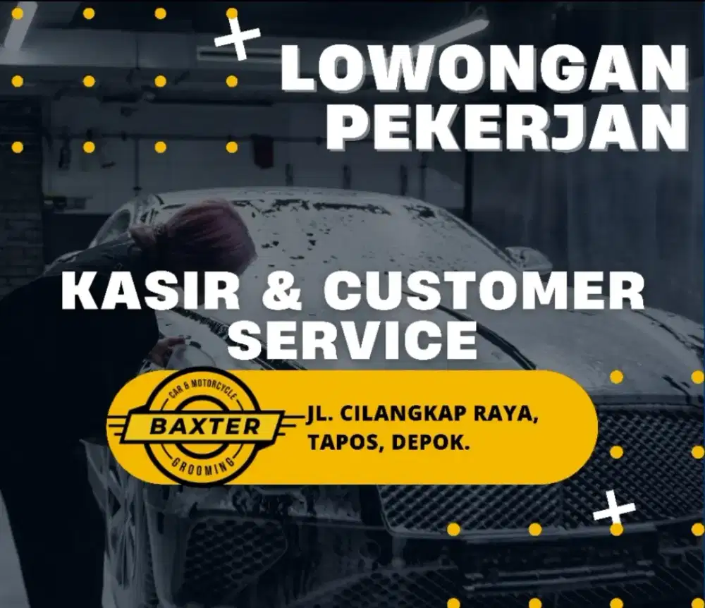 Lowongan Pekerjaan Kasir & CS