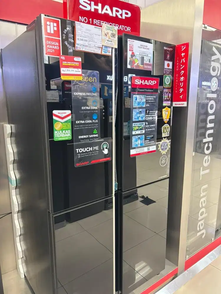 kulkas Sharp SBS SJIF85PGGB bisa cicilan tanpa Dp