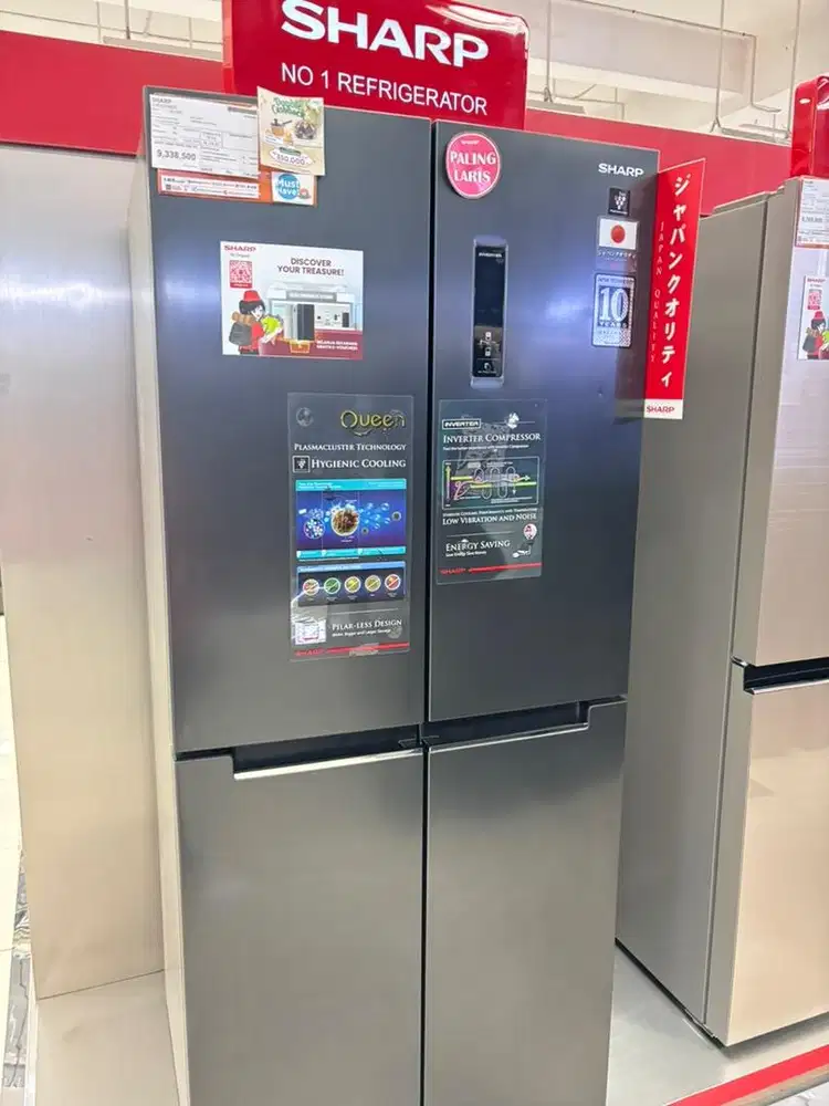 Kulkas SBS Sharp SJIF50PMDS bisa cicilan