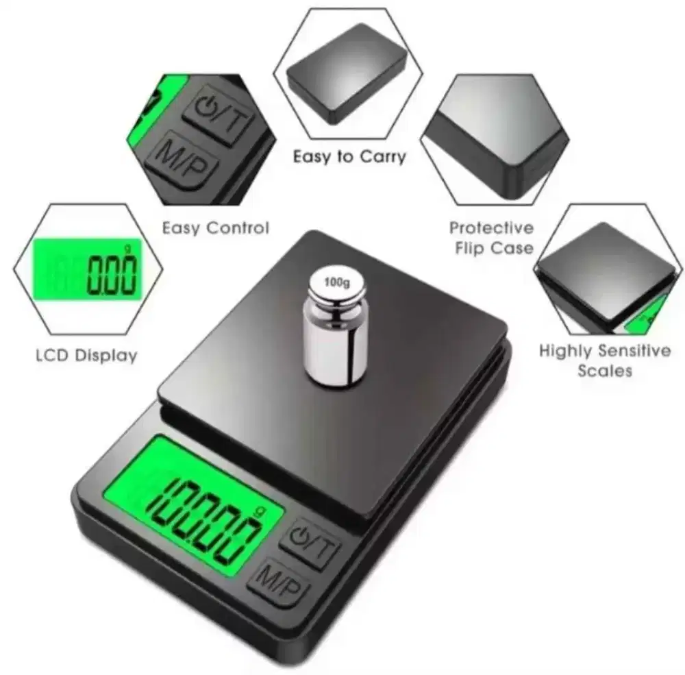 Timbangan emas digital baru max beban 500 gram