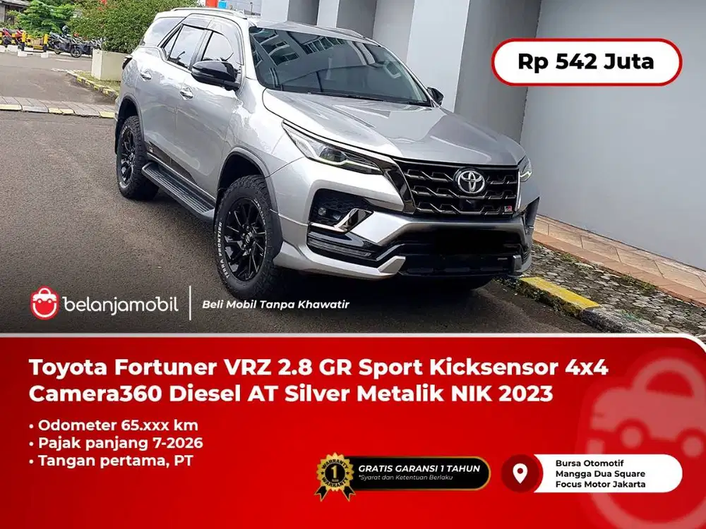 [ PAJAK PANJANG ] Toyota Fortuner VRZ 2.8 GR Sport 4x4  AT 2023/2024