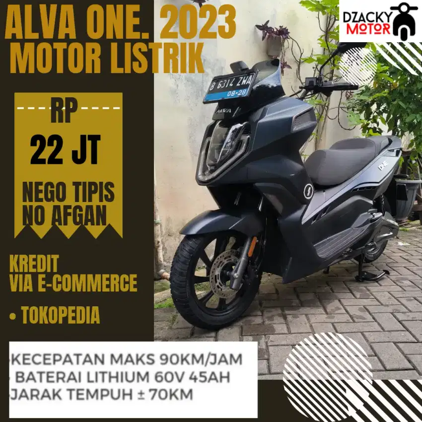 ALVA ONE 2023 MOTOR LISTRIK SECOND LIKE NEW