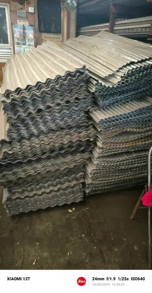 Seng Gelombang rijek ukuran 1.80x70.