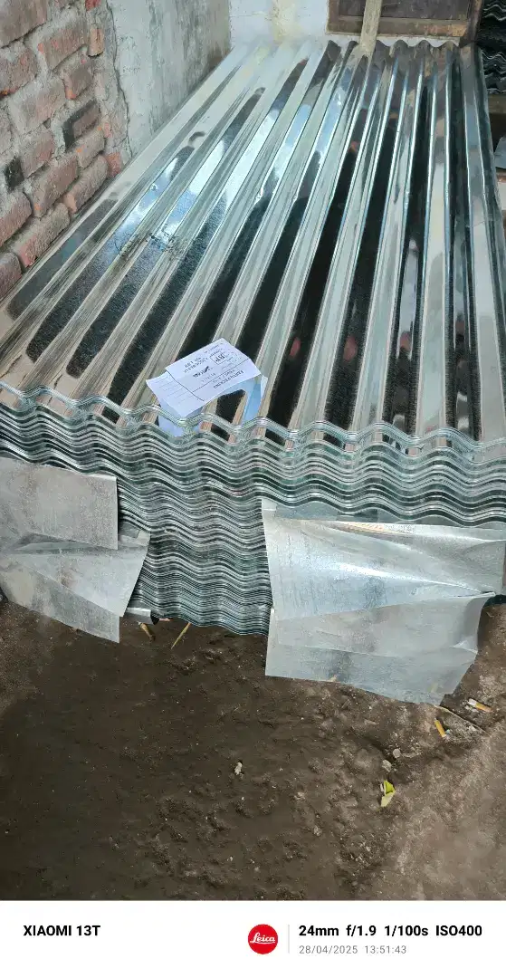 Seng Gelombang baru. Ukuran 1.80x80