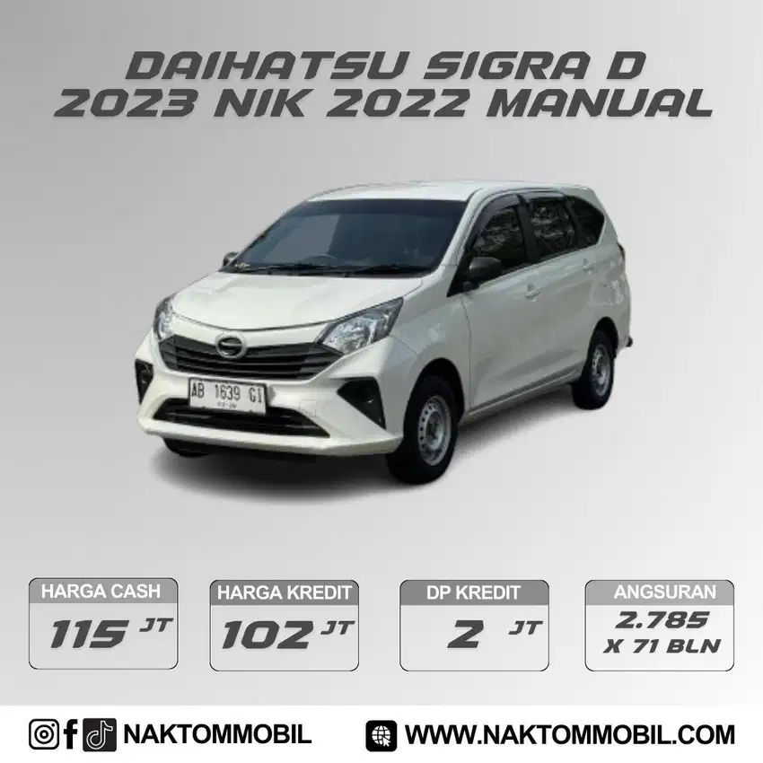 (DP 2 JT) SIGRA 1.0 D 2023 NIK 2022 MT