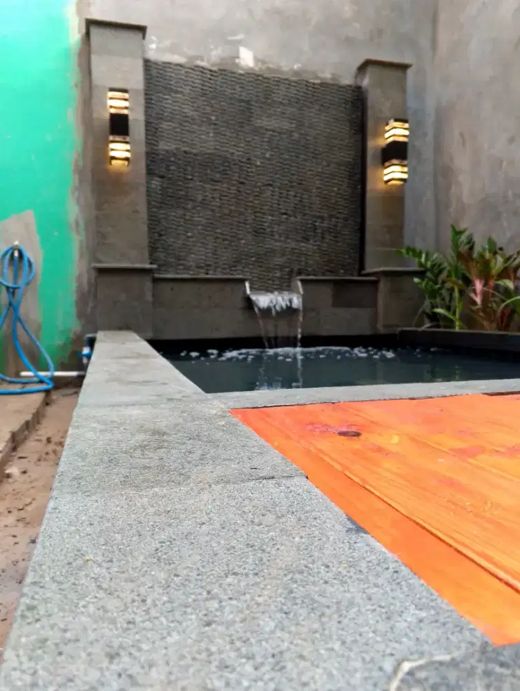 Tukang kolam ikan minimalis