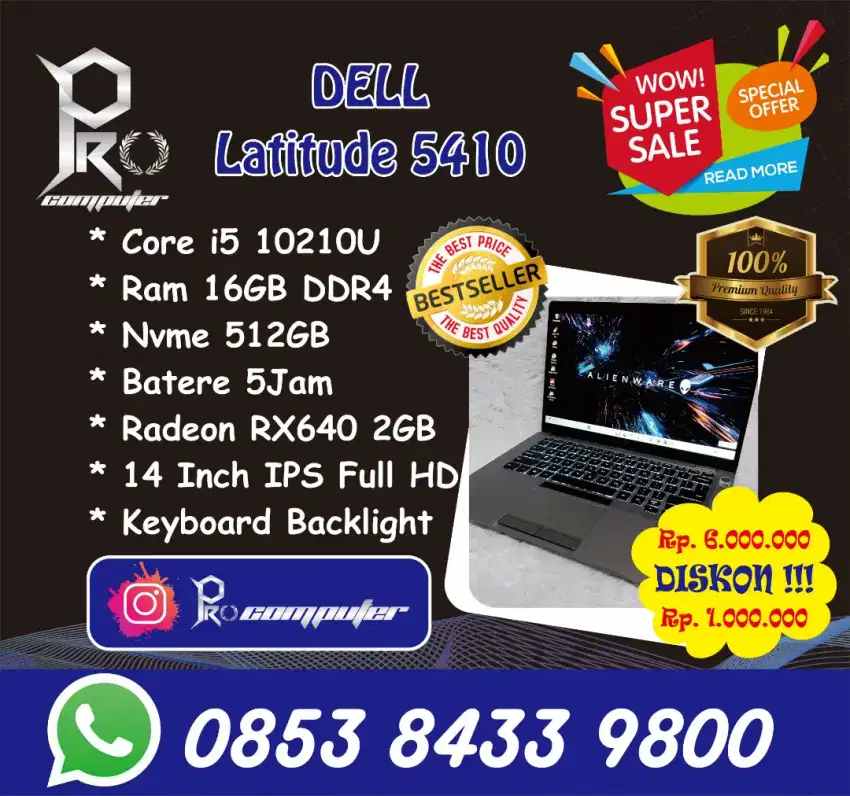 Dell Latitude 5410 Game Render Prokomputer