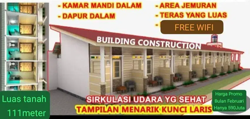 Rumah kost dekat kampus unika bsb mijen