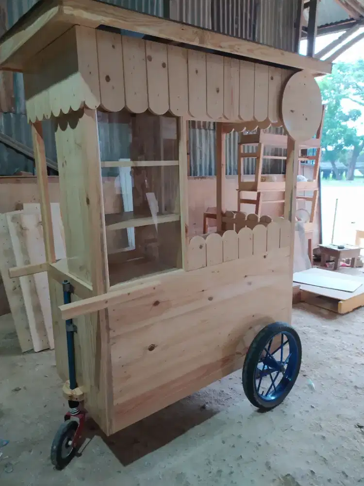 Gerobak kayu/gerobak jualan