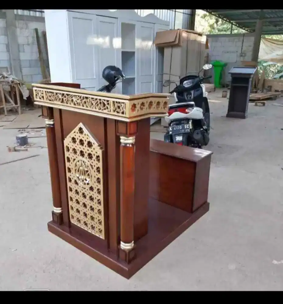 mimbar masjid kayu jati read