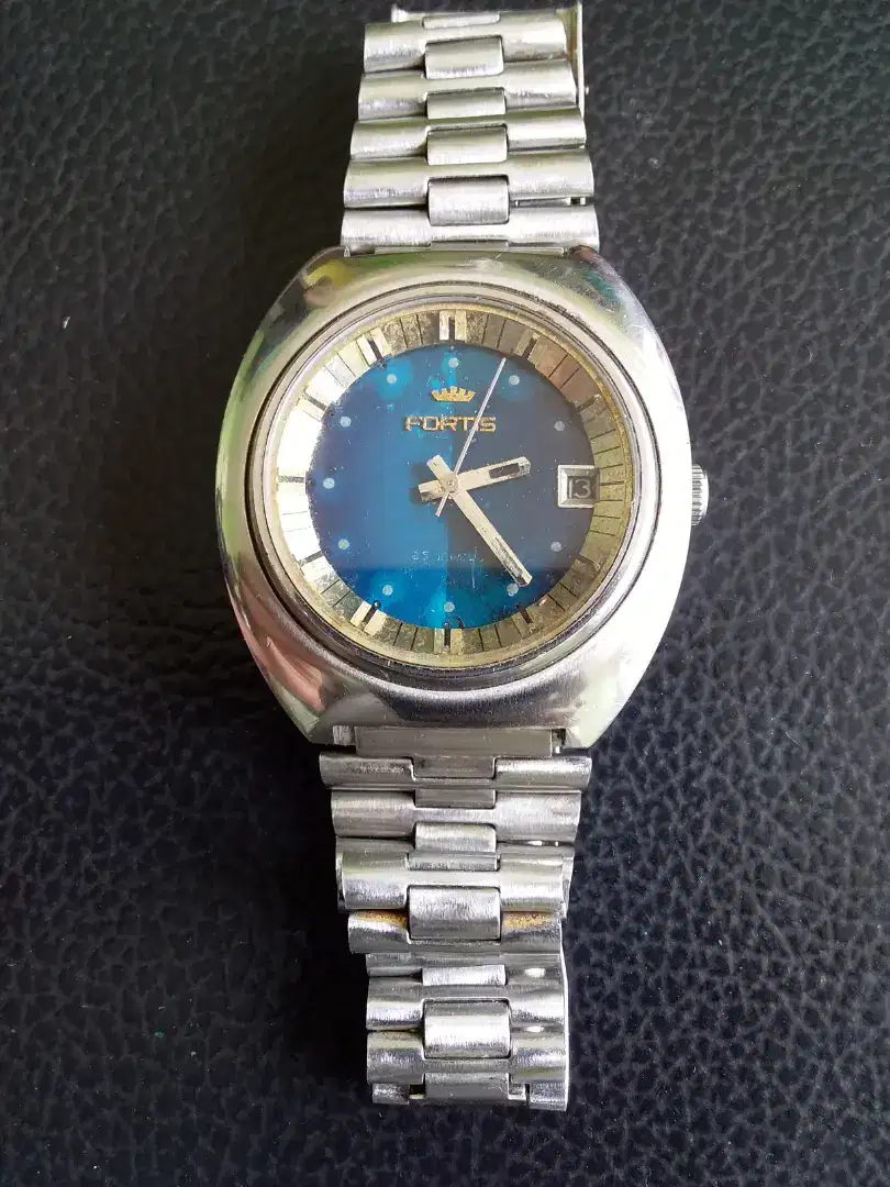 Rare Vintage Fortis Blue dial automatic
