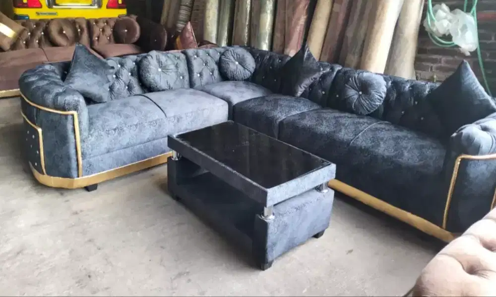 Sofa turki engkel satu hitam