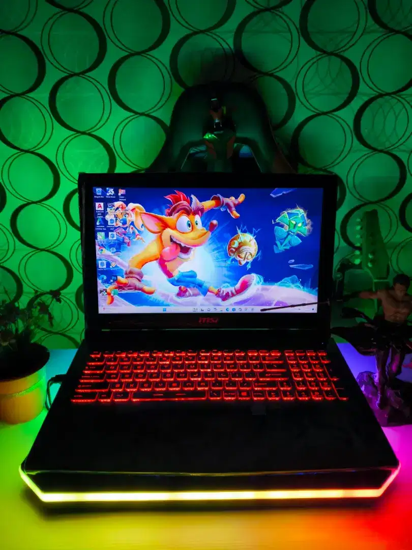 Laptop Render Gaming MSI LEOPARD Core i7 Ram 16gb Ssd+Hdd Dual Vga COD