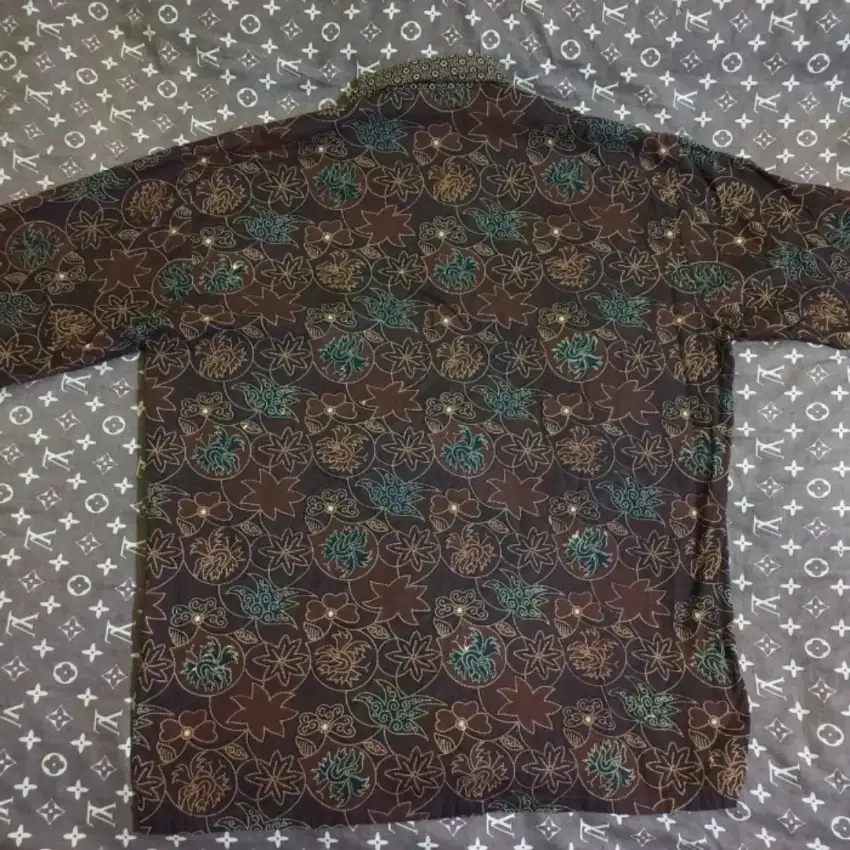 BATIK PRIA COKLAT BATIK MURAH COWOK FORMAL BATIK SECOND BATIK BEKAS