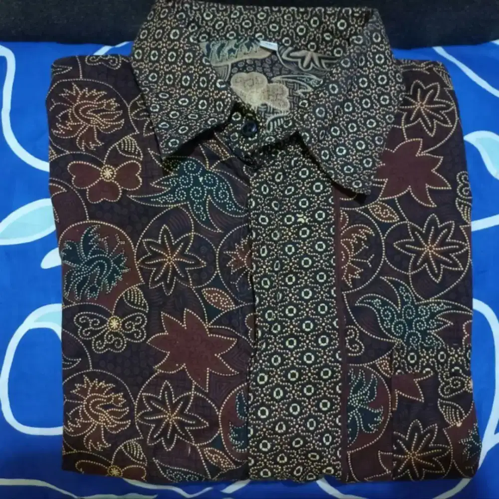 BATIK PRIA COKLAT BATIK MURAH COWOK FORMAL BATIK SECOND