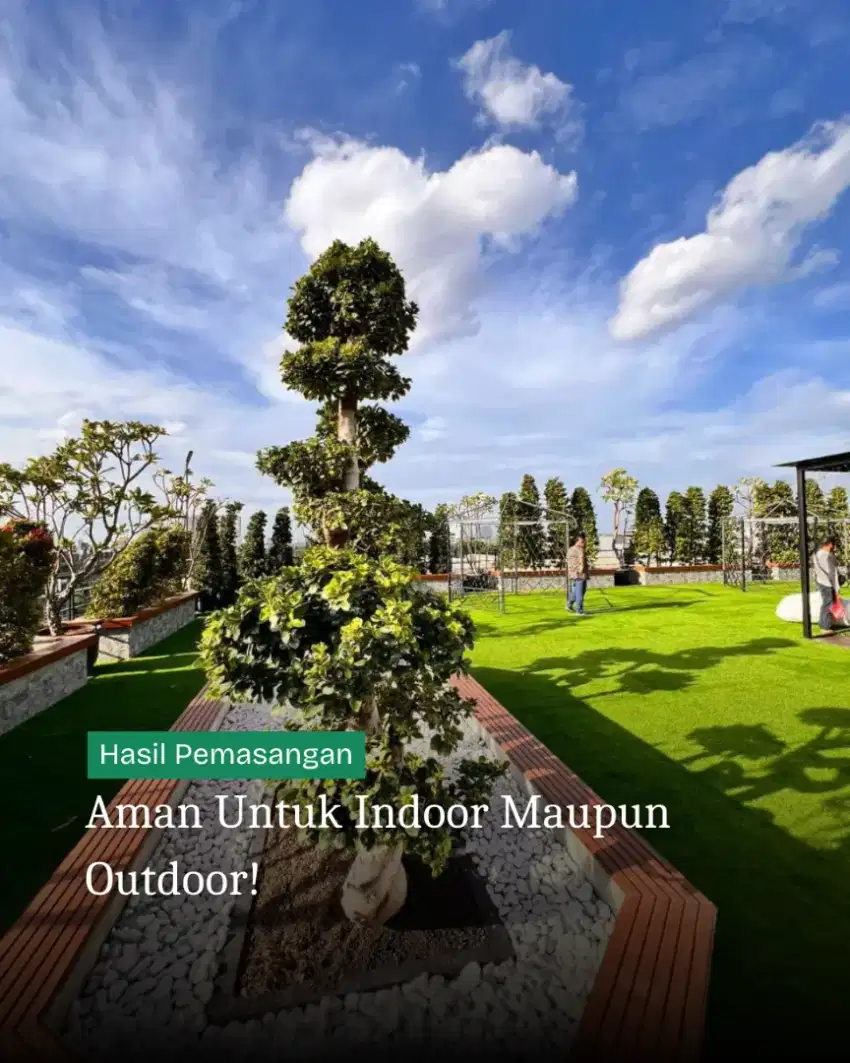 Rumput sintetis tipe Swiss Platinum 4 cm