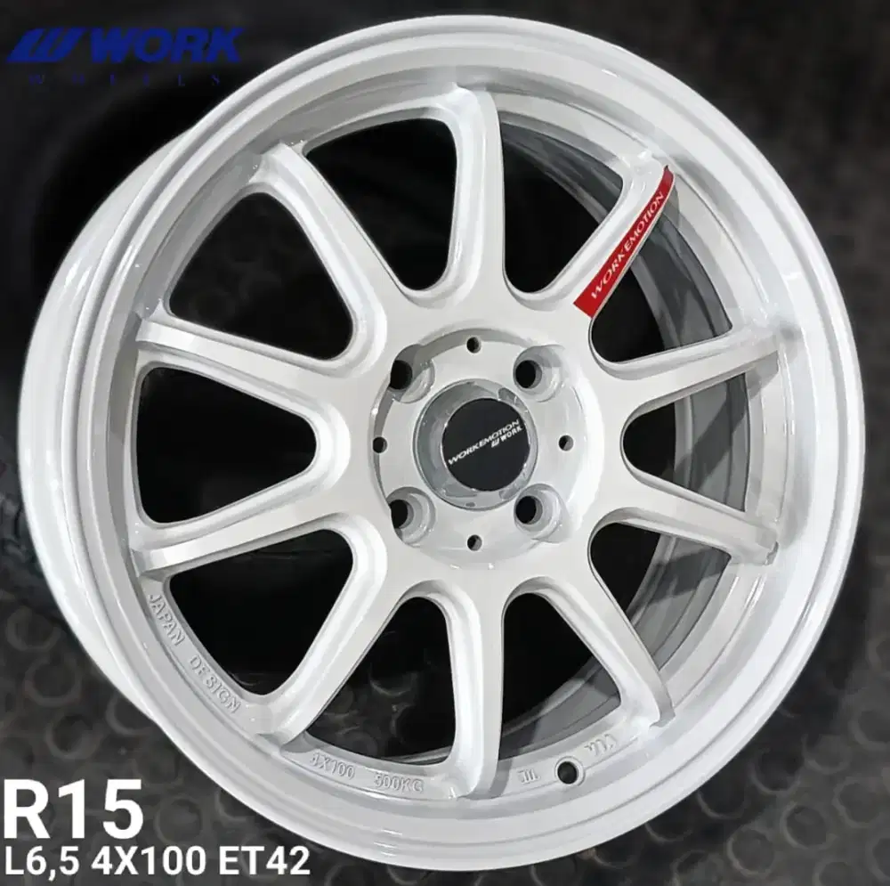Velg baru workemotion putih Ring15