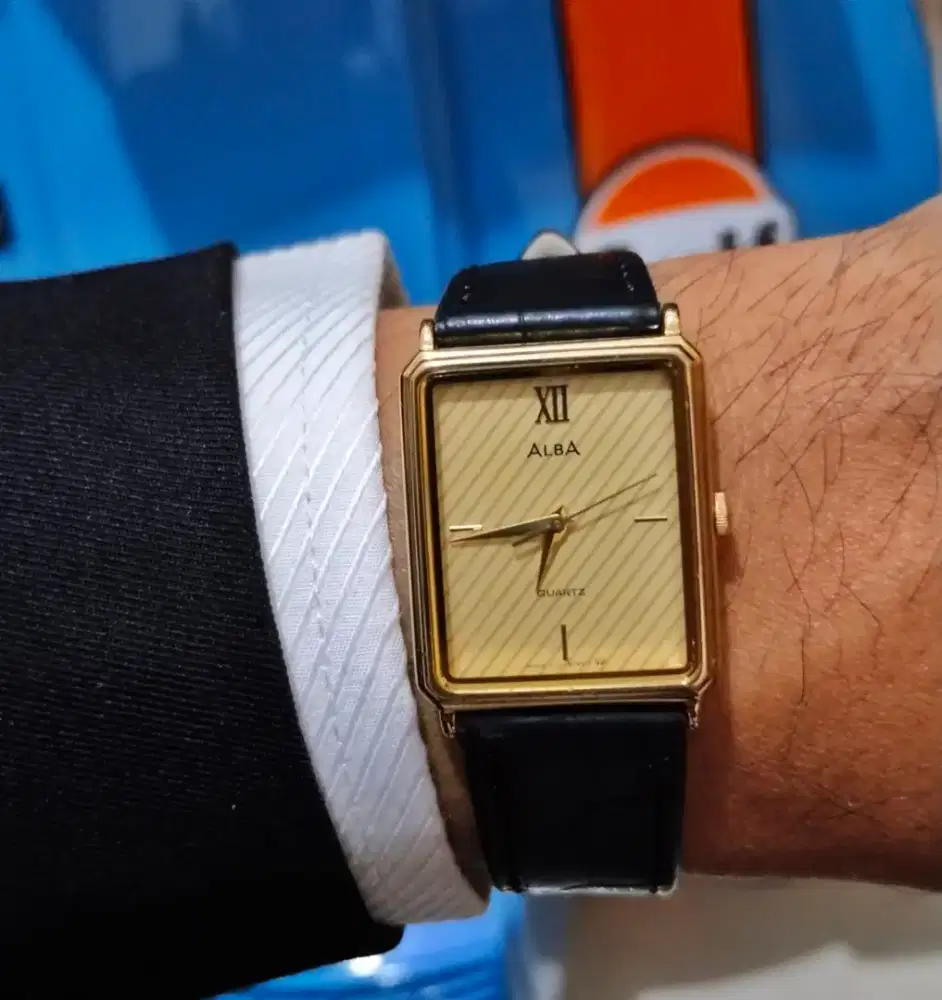 Jam tank alba nice dial lawas quartz mulus vintage antik jadul