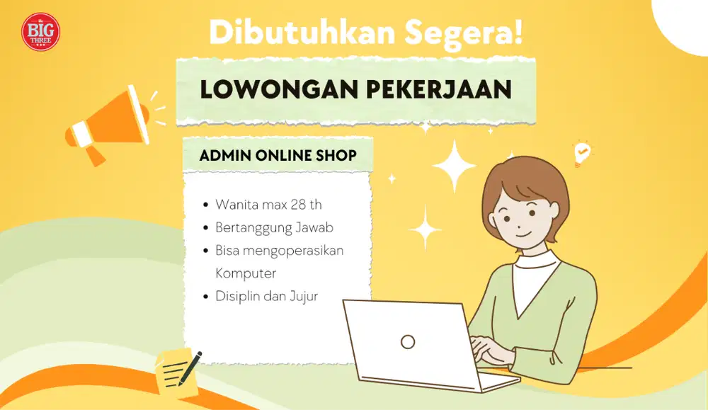Dibutuhkan Segera Admin online shop & Host Live Kenjeran Surabaya