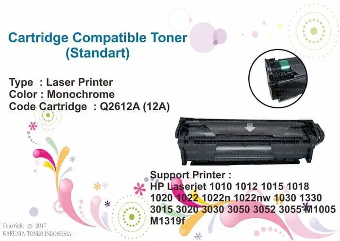 Cartridge Toner Compatible STANDART Q2612A 12A, HP LaserJet 1015 1018