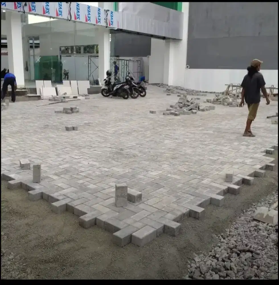 Paping Blok, Pasang Pemasangan Paving Block