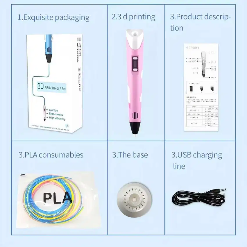 Pena 3D, Printing Pen Mainan DIY Murah Drawing Lukis