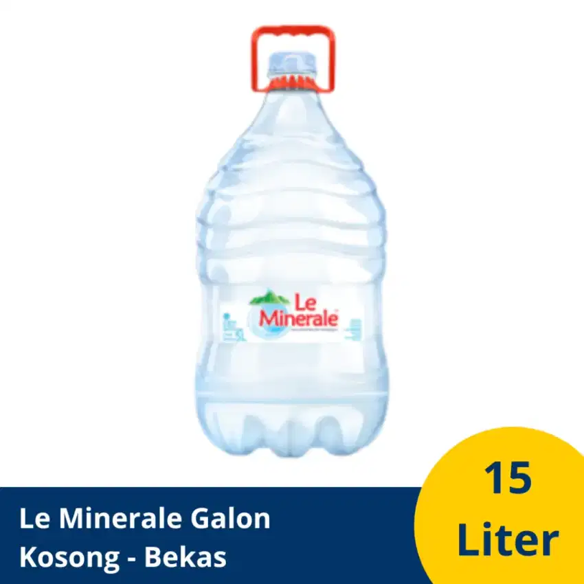 Botol kosong galon Le minerale dan club 15 liter aqua cleo vit flow