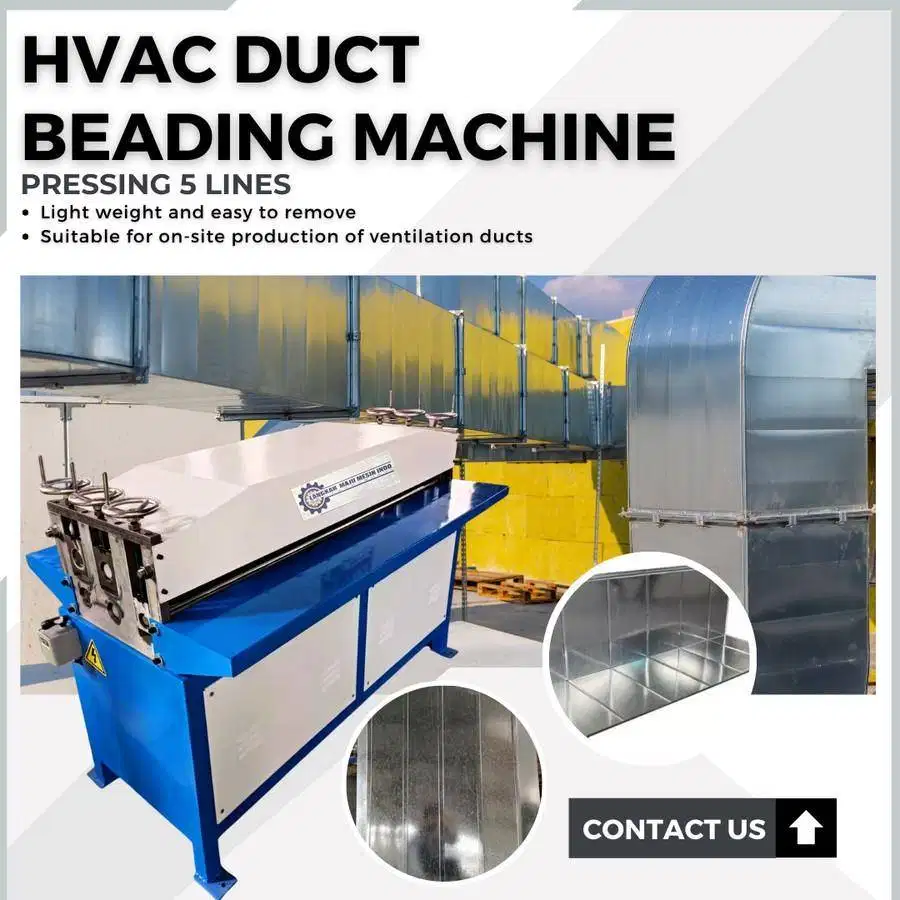 HVAC DUCT BEADING PRESSING 5 LINES MACHINE