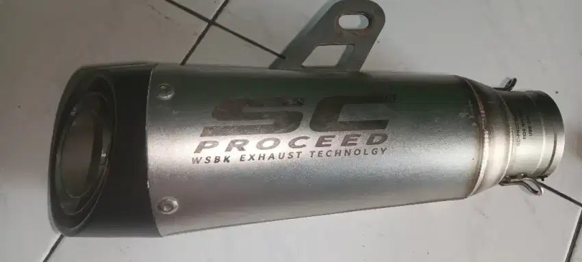 Knalpot SC procced original bahan titanium alloy