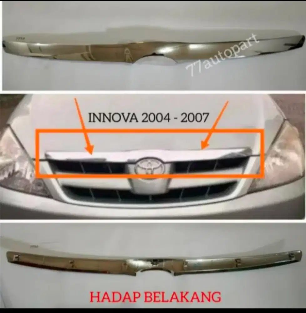 Hood Molding Chrome Innova Lama 2004-2007