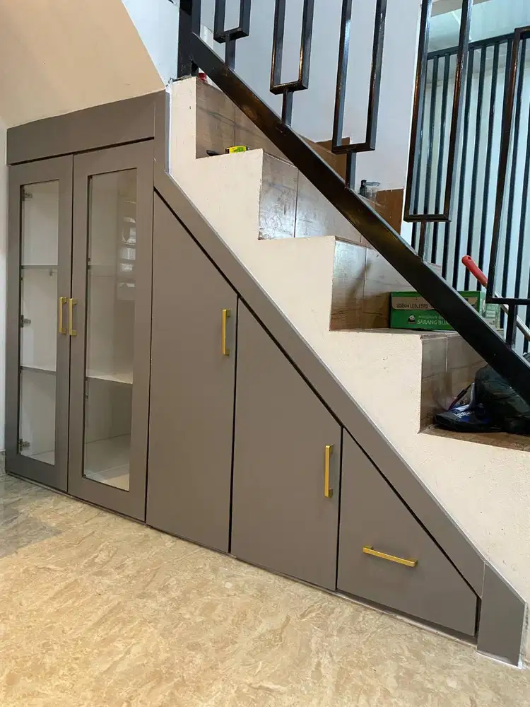 LEMARI BAWAH TANGGA PREMIUM/LEMARI CUSTOM/GUDANG MINI