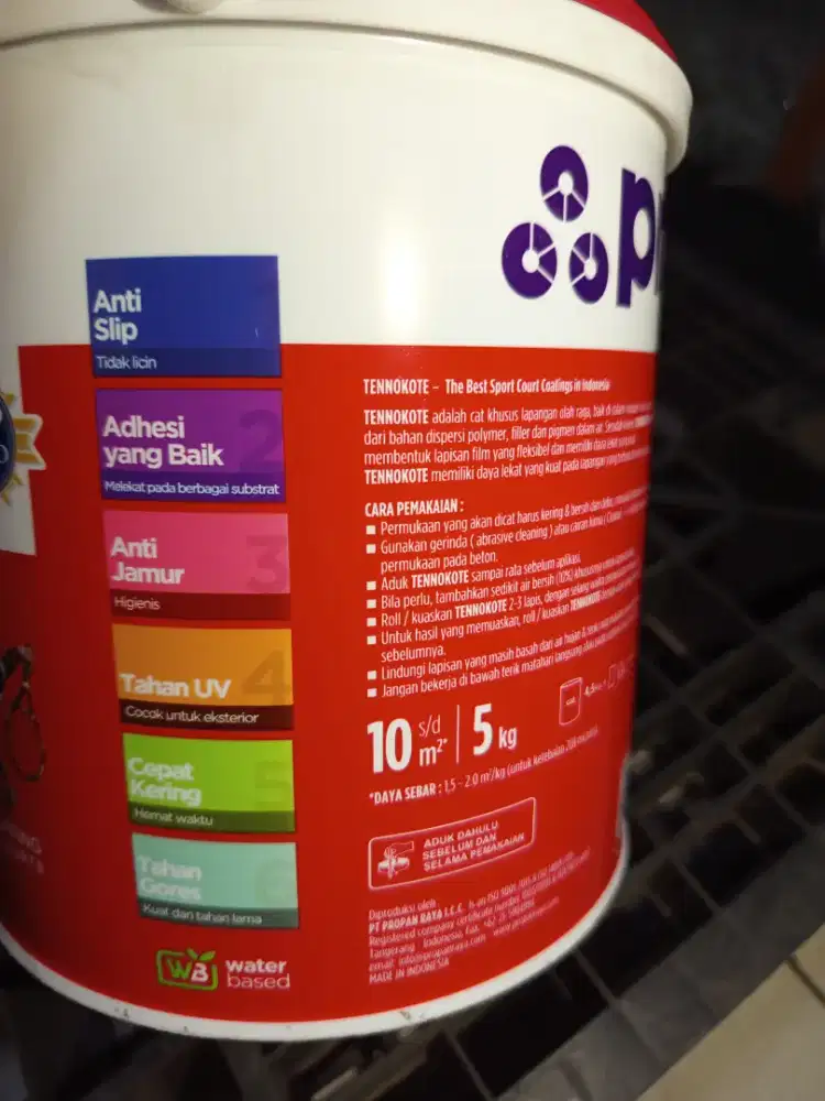 Cat lapangan atau cat lantai propan hijau