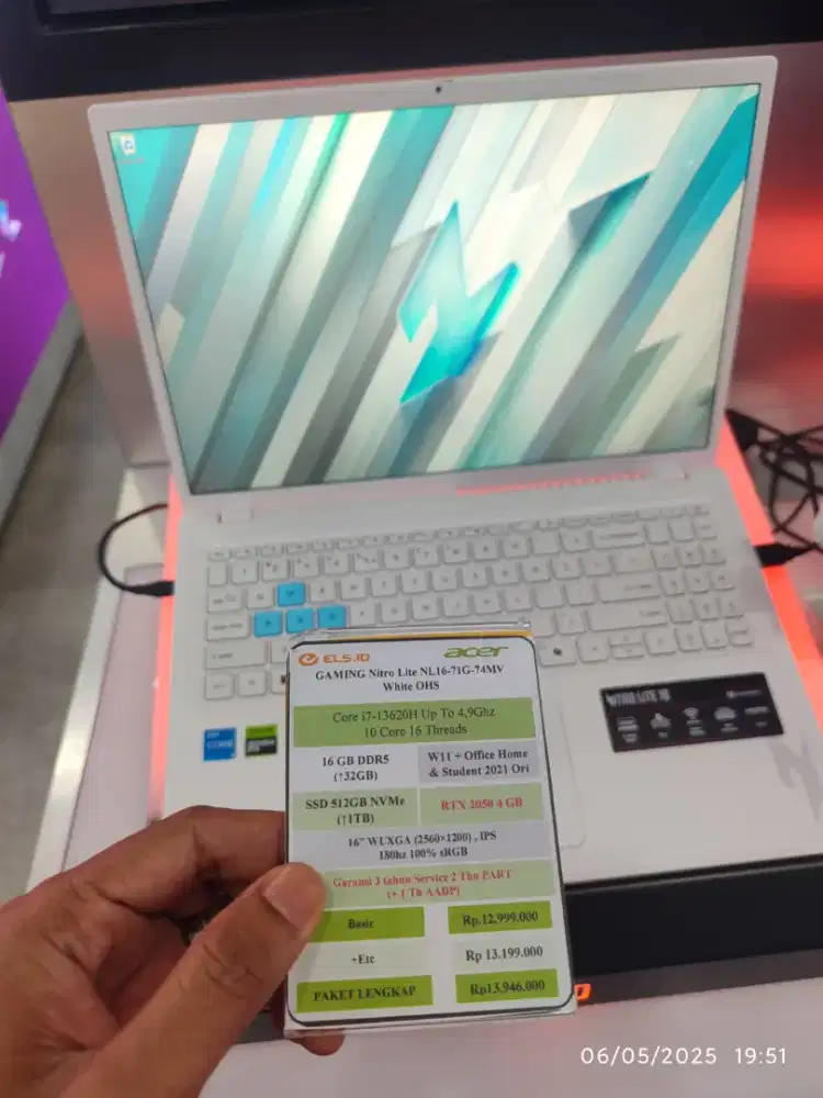 Acer Gaming Nitro Lite Bisa Kredit free DP Bunga ringan