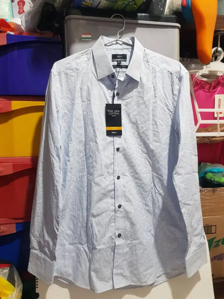 G 2000 shirt long sleeve pakaian kerja katun kemeja lengan panjang