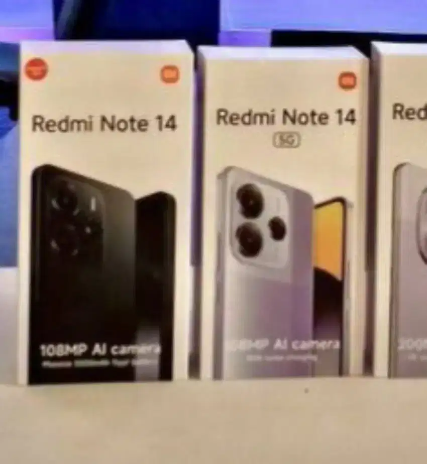 Xiaomi Redmi Note 14 4G 5G 8/128 - 8/256 - 12/512 BNIB Garansi Resmi