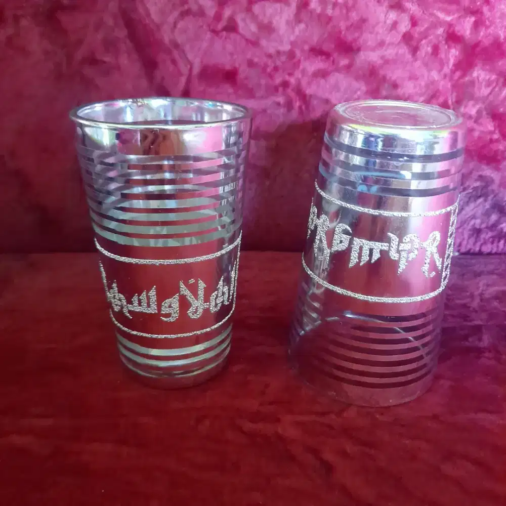 Pajangan gelas bisa dipakai tulisan arab ahlan wa sahlan